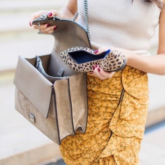 Rothy's The Point Ballet Flat Shoes in Cheetah Leopard Print Women's Size 7 - Picture 8 of 15